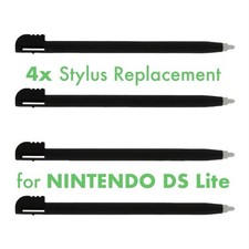 4x Nintendo DS Lite Black Stylus Replacement - New