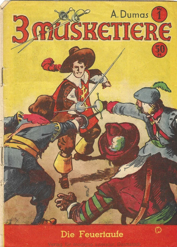 3 Musketiere Gb Nr. 1-7, 9, 10 Original Verlag Moderne Literatur/Titanus - Bild 1 von 4