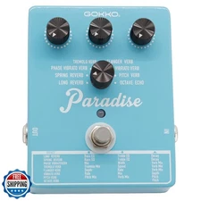 GOKKO Paradise Multi-Reverb Pedal - 8 Reverb Effects with EQ and Modulation C