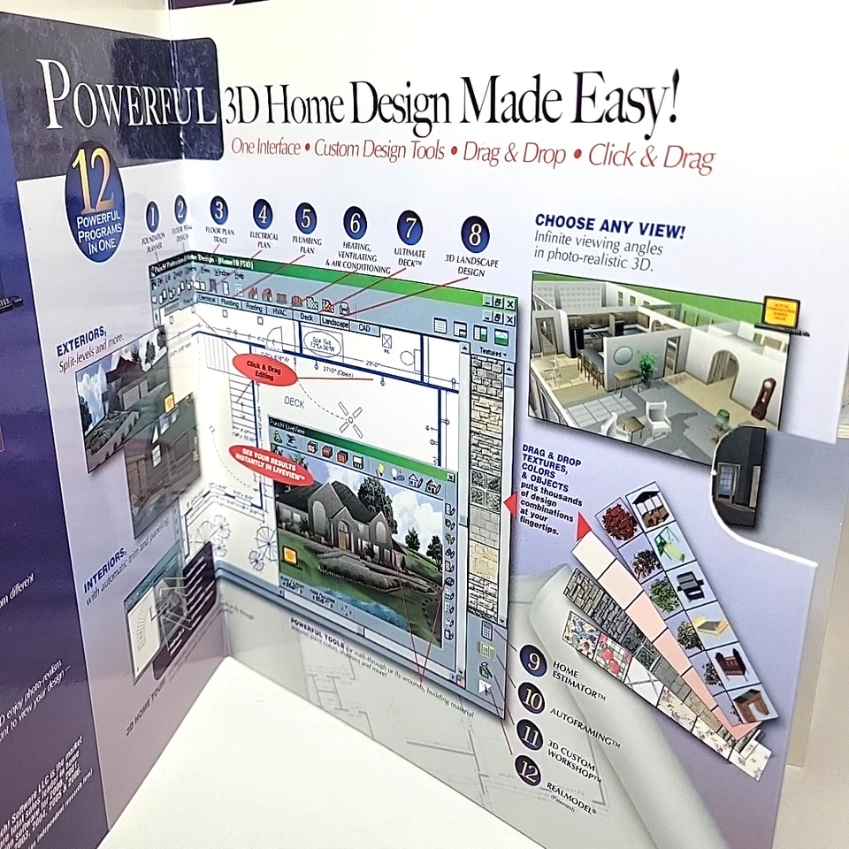 Professional Home Design Software - DIY Home Builder Planning Deck++ PC DVD-ROM - Image 2 of 4