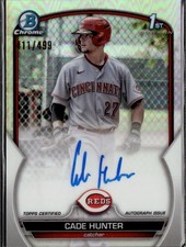 Cade Hunter Bowman Chrome 2023 Refractor /499 Auto