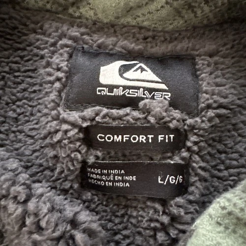 Quicksilver Men’s Jacket Lg Comfort Fit Green/Black image 2