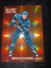 2025-26 Upper Deck Allure - Color Flow Macklin Celebrini #CF-28 Red Orange