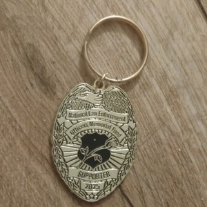 Police Badge Keychain 2025 National Law Enforcement Officers Memorial Fund