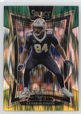 2024 Panini Select Concourse Green & Yellow Shock Prizm Cameron Jordan #16 1lm5