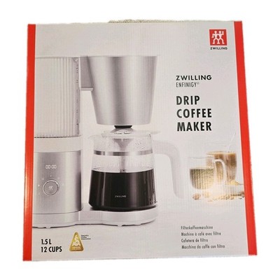 ZWILLING Enfinigy Filterkaffeemaschine 1,5 L 12 Tassen 1960 W silber/weiß