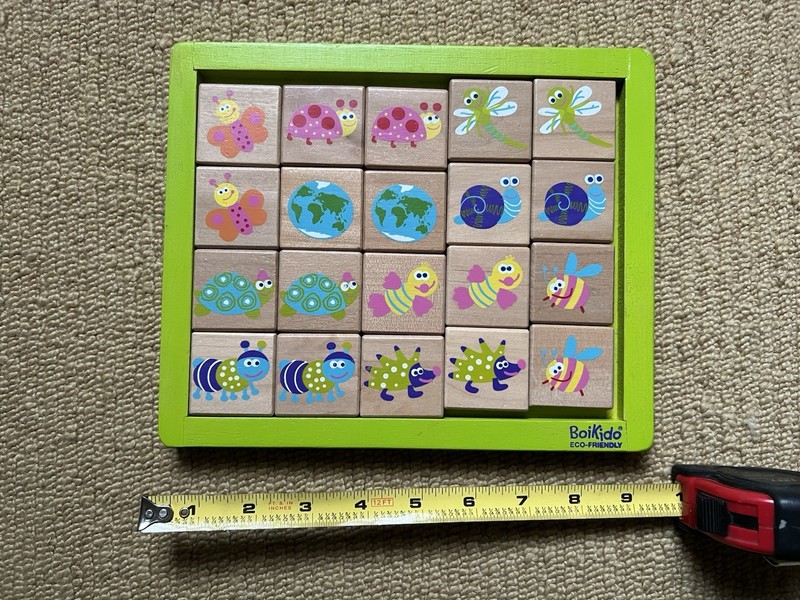 Eco-Friendly Wooden Matching Game By Boikijo Fun Bright Colors!