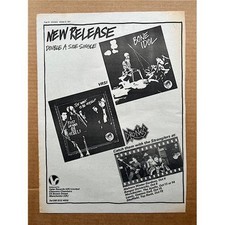 DRONES I JUST WANNA BE MYSELF POSTER SIZED original PUNK music press ad -1977 