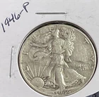 1946 50C Walking Liberty Half Dollar. 90% Silver.  #1926