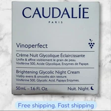 Caudalie Vinoperfect Brightening Glycolic Night Cream 1.6 oz/50ml NEW SHIPPING
