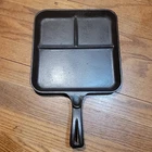 VTG Wagner Ware Cast Iron Sidney Bacon and Egg Breakfast Skillet 1101 Square