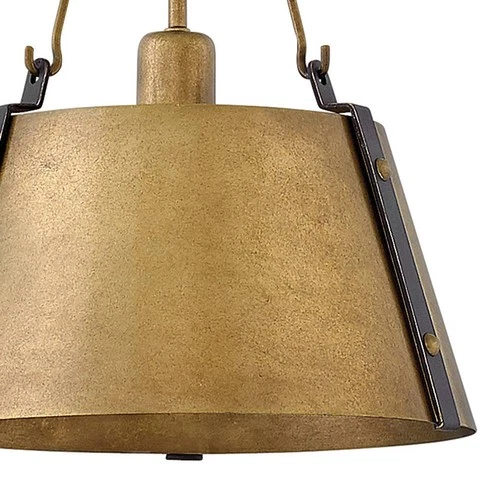 Hinkley Cartwright 11 1/2" Wide Rustic Brass Mini Pendant - Picture 7 of 10