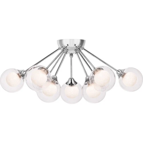 Platinum Collection Spellbound - 9 Light Semi-Flush Mount - 10 Inches high - Picture 1 of 7