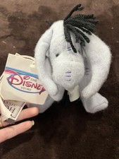 Disney Store Brand Beanie Plush Classic Eeyore Winnie The Pooh With Tags