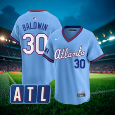 Drake Baldwin #30 Braves Powder Blue 2026 Cit...