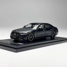 AR 1/64 Mercedes Benz AMG S63 E Performance 2023 Black Diecast Car Model