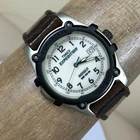 Vintage Timex Expedition Men Field Date Indiglo Nylon Quartz 36mm Watch 7 3/4"