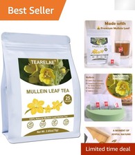 Sustainably Sourced Mullein Tea Bags - 100 Pure - 25 Count - Herbal Remedy