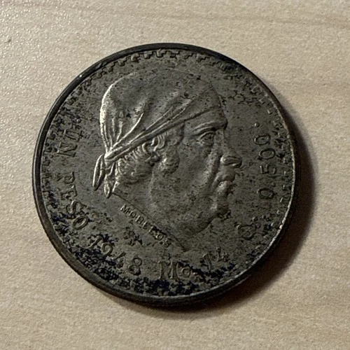 1948 Mexico Un Peso Silver — photo from the most recent tracked eBay sale