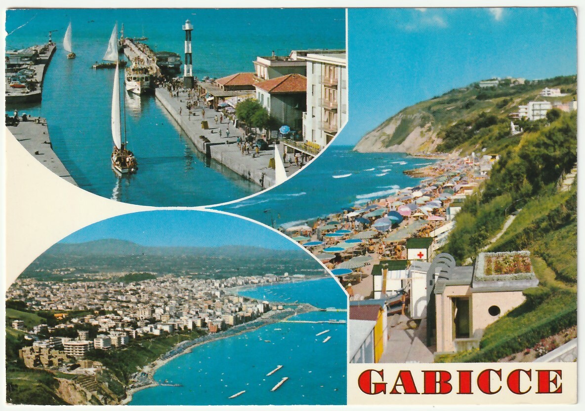 GABICCE - PESARO - VEDUTINE - VIAGG. 1972 -44785-