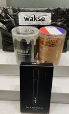 Wakse Hard Wax Beans Creme Brulee JUMBO 12.8oz, Melting Pot & 70 Applicators NEW