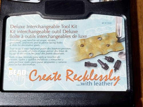 Tool Kit Create Recklessly With Leather Deluxe Interchangeable Kit New Kit - Picture 2 of 6