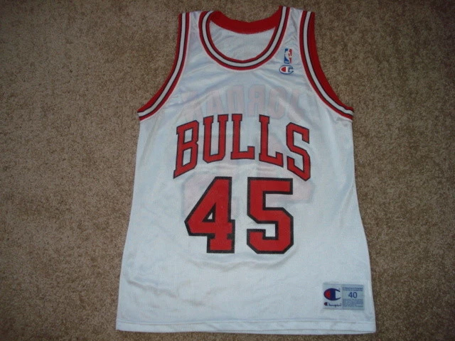 Michael Jordan White Chicago Bulls Throwback Basketball Jersey