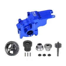 GPM Alum Transmission Case Blue + 40Cr Steel Transmission Gear Set for Micro-B
