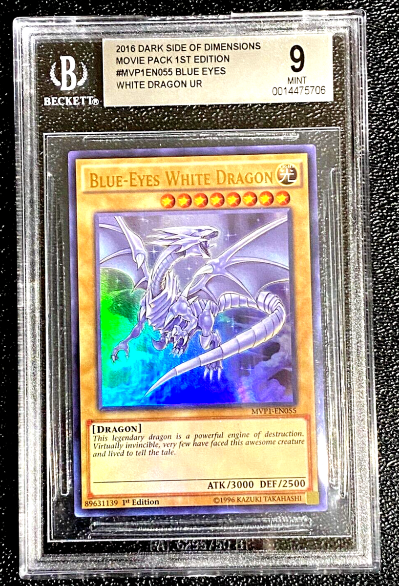 ULTRA RARE 2016 1ST ED BGS 9 MINT MVP1-EN055 BLUE EYES WHITE