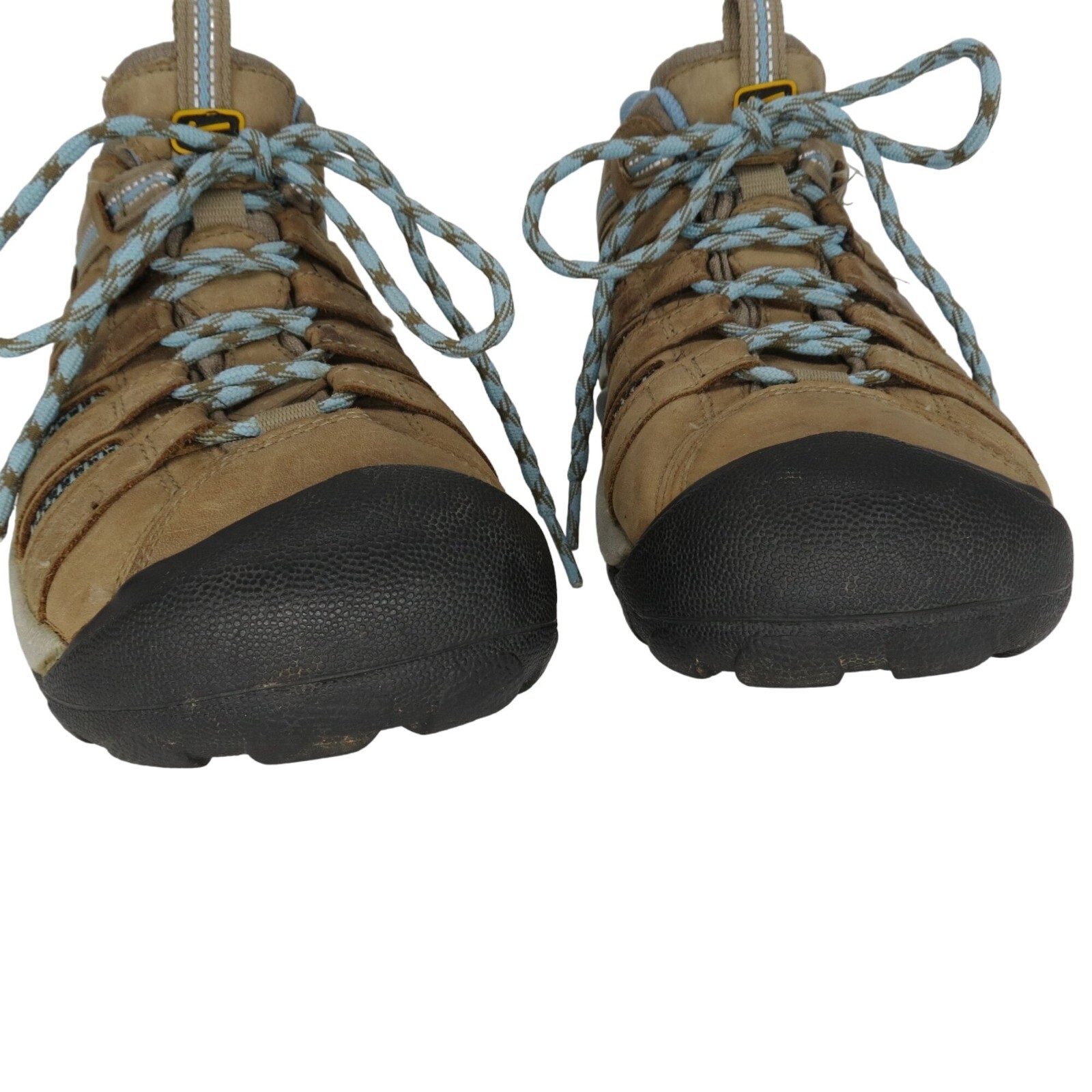 Scarpe da trekking KEEN donna Voyageur in pelle marrone blu a rete taglia 10