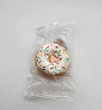 BRAND NEW SEALED DUNKIN' DONUTS SOFT SQUISHY WINTER KEYCHAIN 2024 - VANILLA
