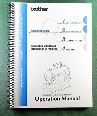 Brother PC-420 PC420PRW Instruction Manual: Full Color & Protective Covers!