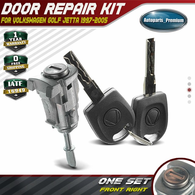 Door Lock Cylinder Repair Kit 2 Keys Front Right for Volkswagen Jetta Golf 9706 eBay