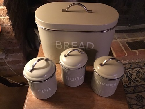 Tea,Sugar, Coffee and bread bin set. - Picture 3 of 3
