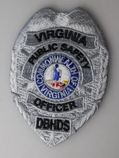 PUBLIC SAFETY POLICE OFFICER  DBHDS VIRGINIA PATCH SHOULDER CREST COMMONWEALTH