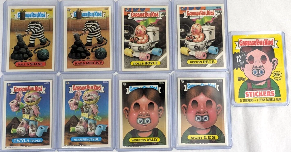 1988 Topps Garbage Pail Kids 12th Series OS12 MINT 88 Card Set in NEW TOPLOADERS - Image 4 of 4