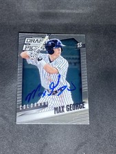 Max George 2014 Panini Prizm Draft Picks #99 Colordo Rockies Auto Signed Card