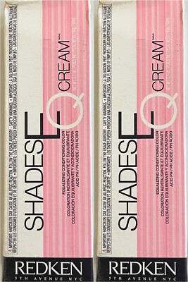 2 Redken SHADES EQ CREAM Conditioning Hair Color 05RR RED RED 2.1 oz ea