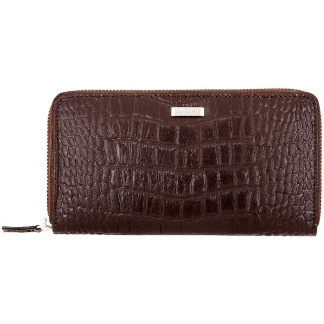 calvin klein zip around wallet