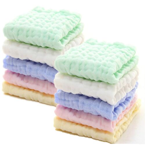 MUKIN Baby Washcloths - Natural Cotton Baby Wipes - Soft Newborn Baby Face To
