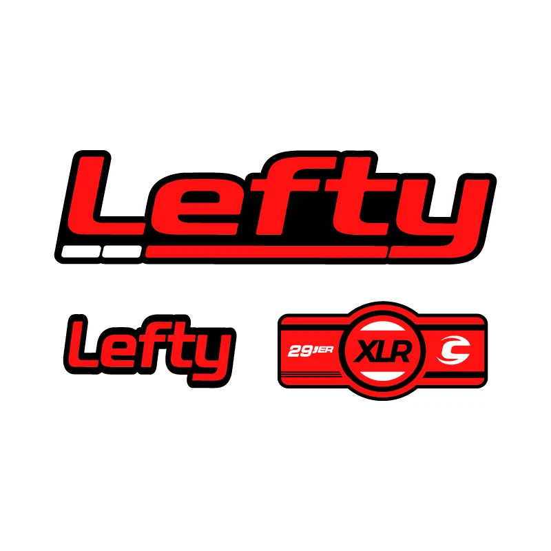 AUTOCOLLANTS FOURCHE STAR SAM® Lefty Cannondale XLR 29er bord noir ADHÉSIF 29"