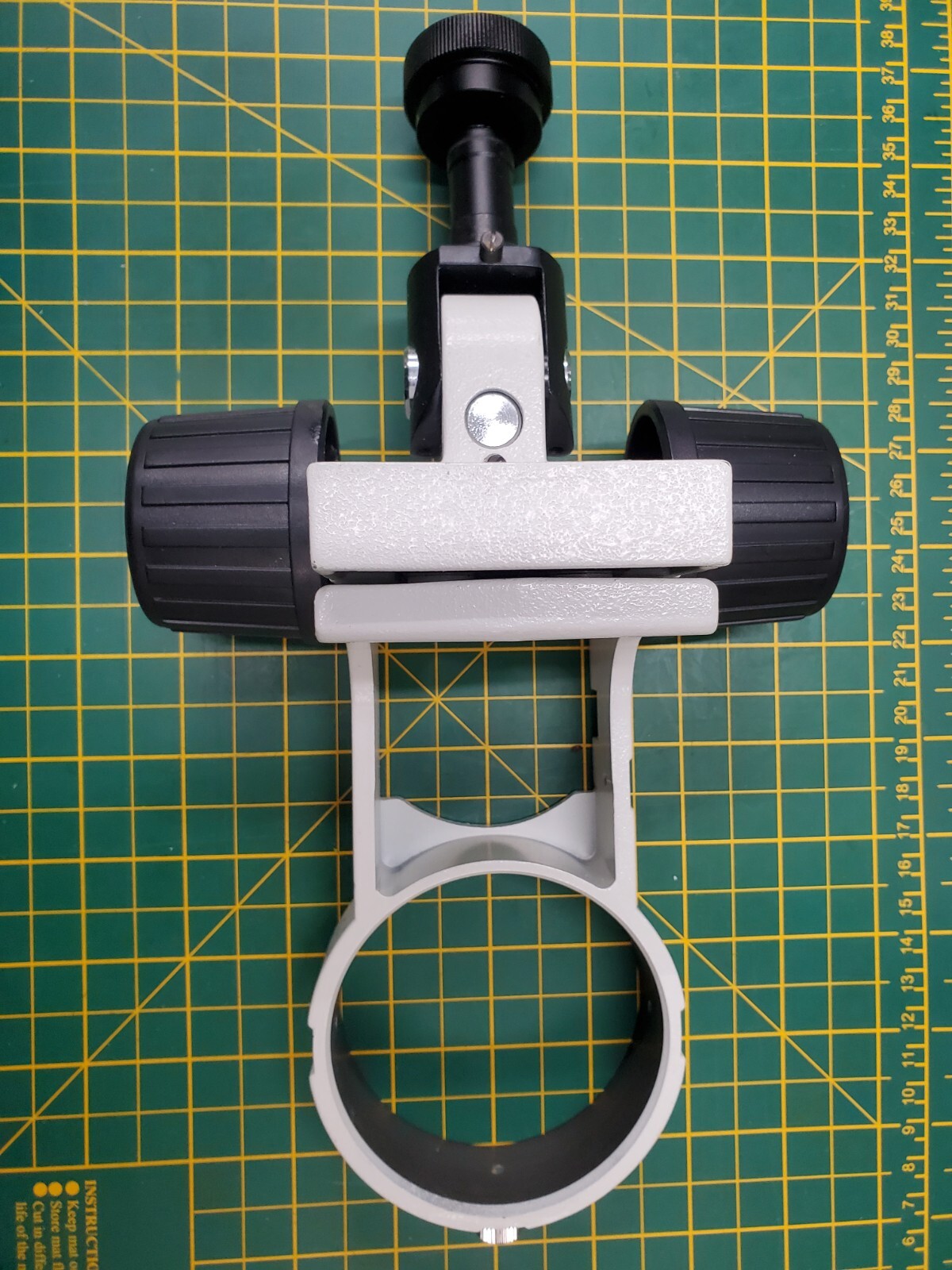 OLYMPUS SZ2-STB1 STYLE MICROSCOPE BODY HOLDER BRACKET 76mm hole #Y-23 Focus Ring