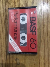 BASF PERFORMANCE 60   TYPE I   BLANK CASSETTE TAPE (1)  (USED)