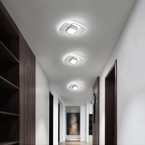 3-Farbige Decken-Lampe Dimmbar LED Deckenleuchte Wohnzimmer Flur Küchen Eingang - Bild 10 von 14