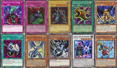 Yu-Gi-Oh! Oldschool Konvolut (10x)  Tri-Horned Dragon + Mobius The Frost Monarch