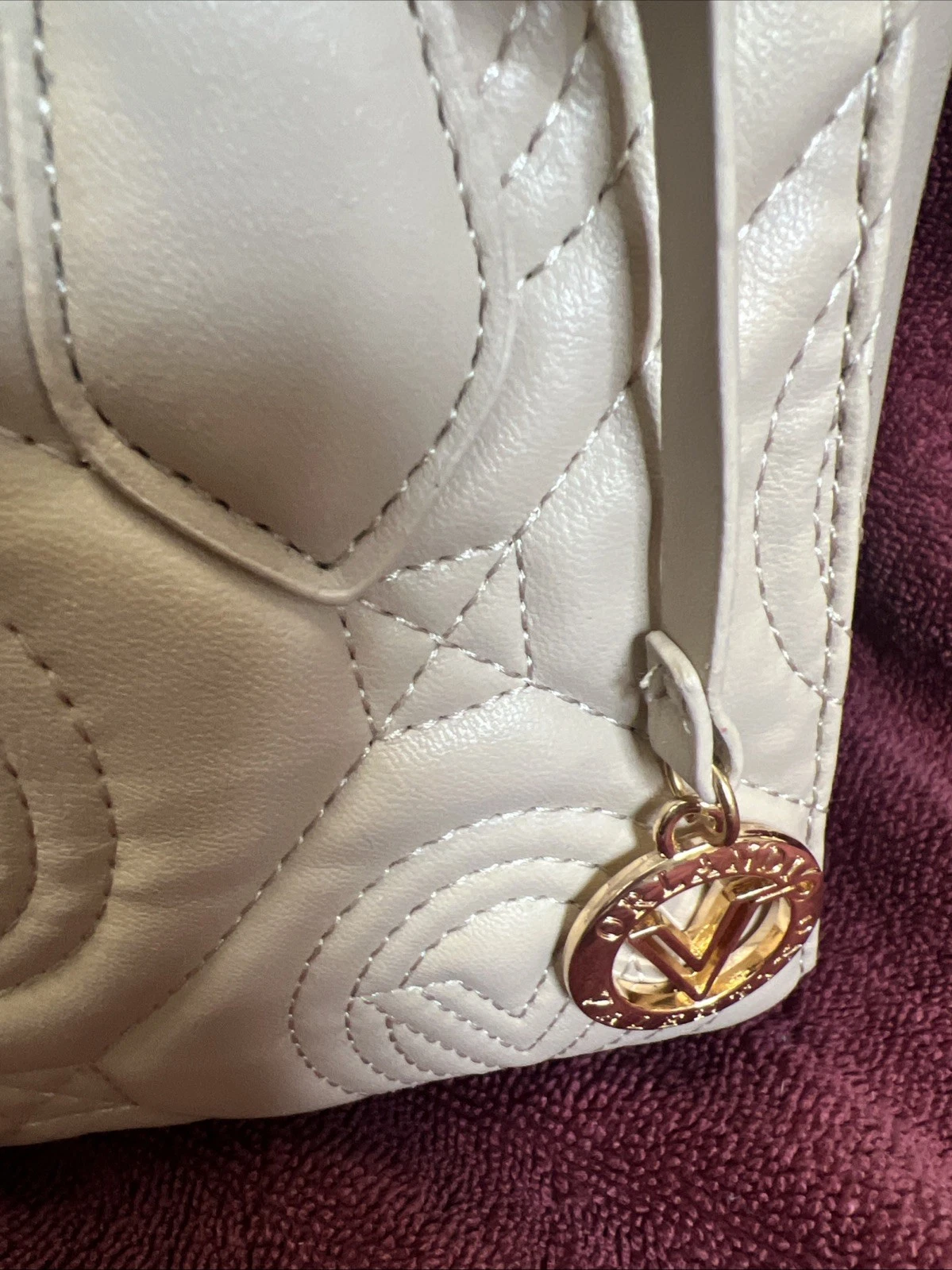 Borsa a tracolla piccola Valentino Orlandi Light Taupe nuova al dettaglio per 259