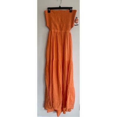 RIP CURL Premium Surf Strapless Maxi Dress - Orange Size XL Summer Beach  Surf | eBay