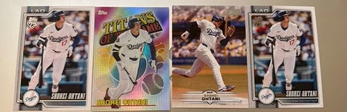 2026/2025 Topps/Stadium Shohei Ohtani Card Lot Of 4