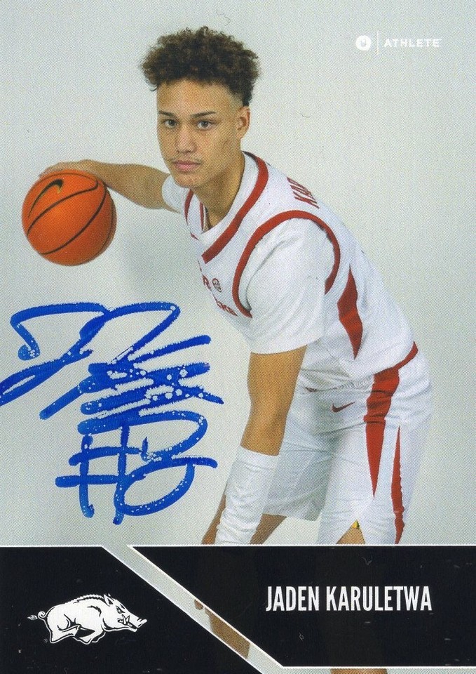 ONIT 2024-25 Arkansas Razorbacks IP Autographed Men's Basketball Cards ...