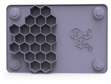 Pincer Pal Silicone Placemat with Hexagon Compartments for Self Feeding Kids